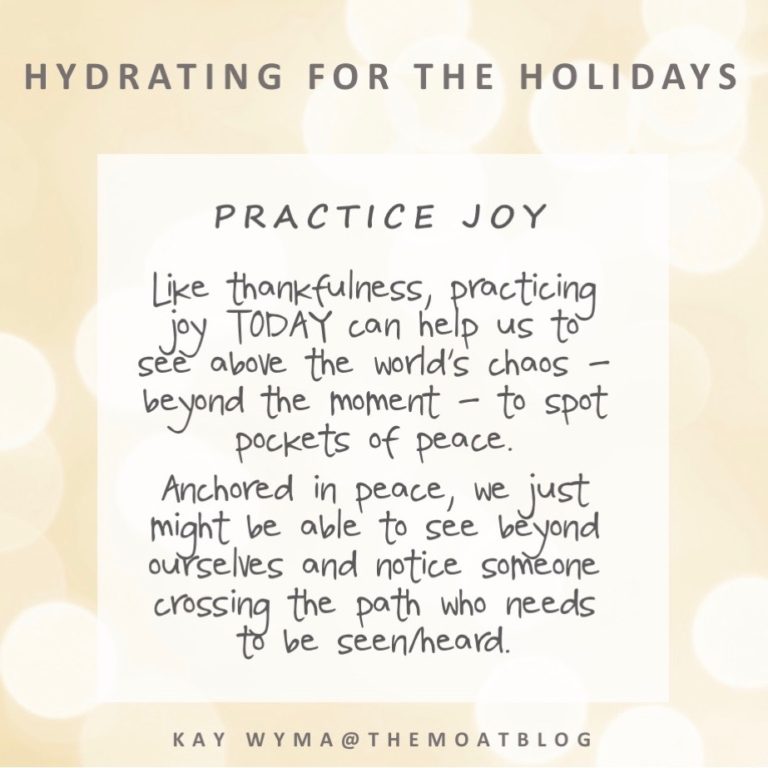 Hydrating for the Holidays – Tip #1, Gratitude