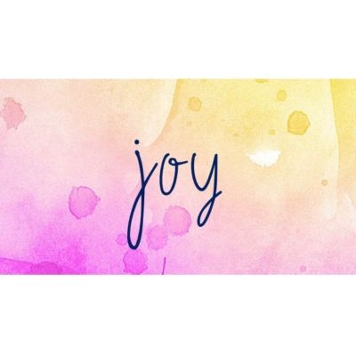 Contemplating Joy – today, before the holidays