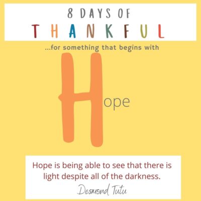 Days 1 & 2 of THANKFULness